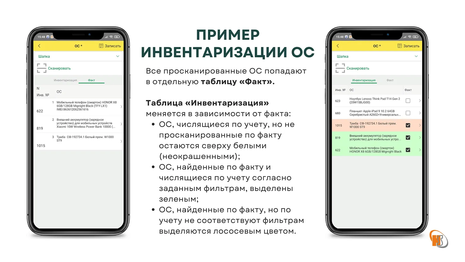Инвентаризация ОС/МБП 