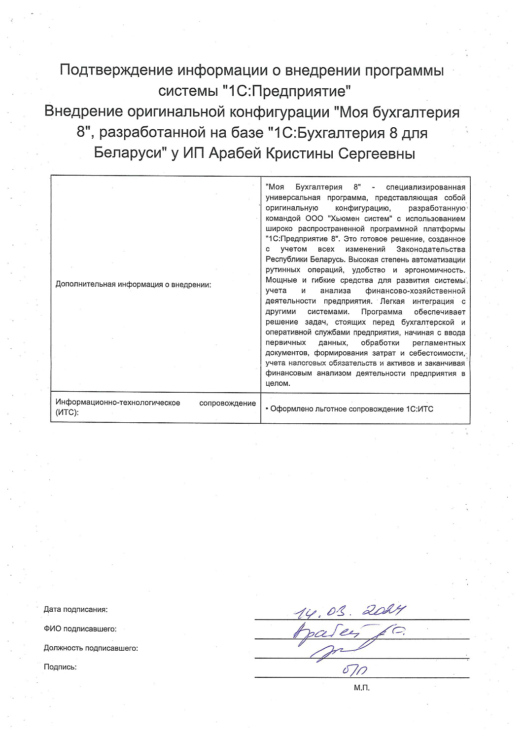 ИП Арабей Кристины Сергеевны