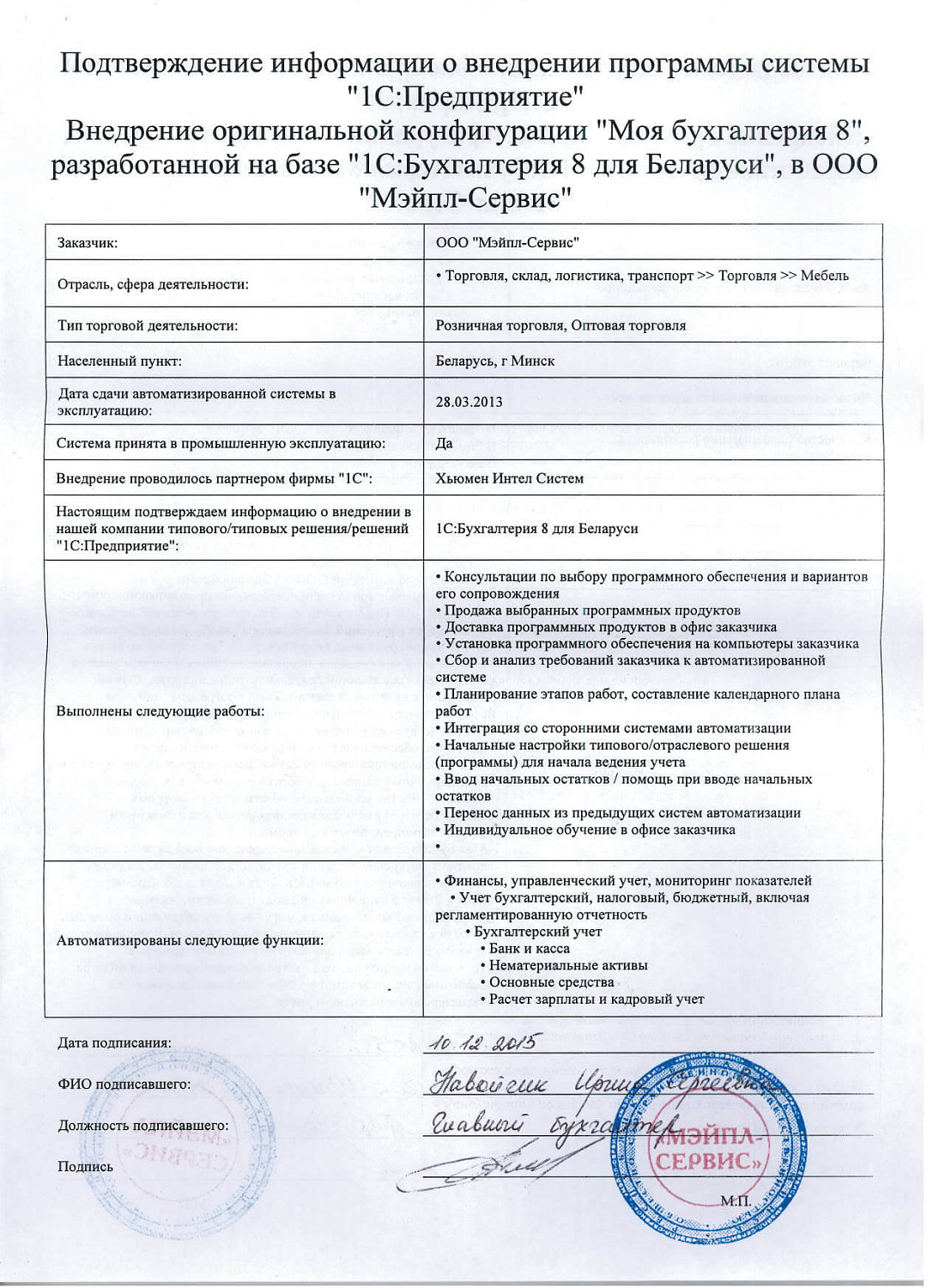 Отзыв ООО «