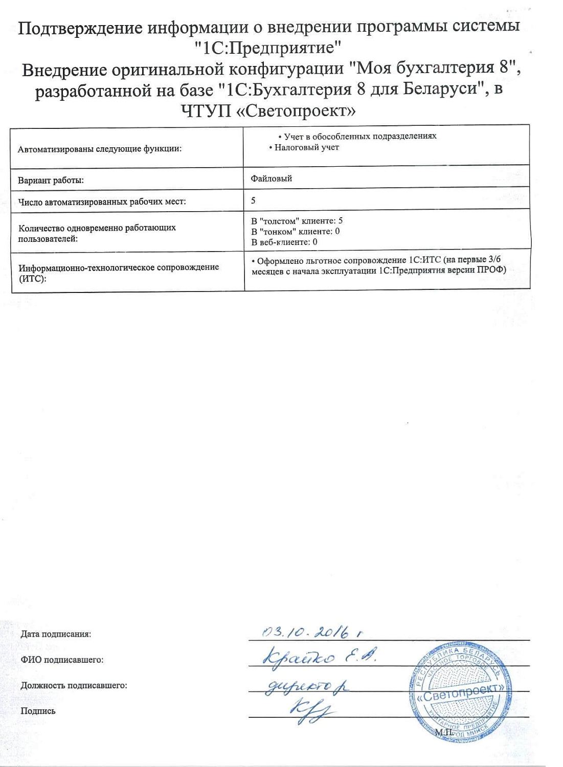 ЧТУП «Светопроект»