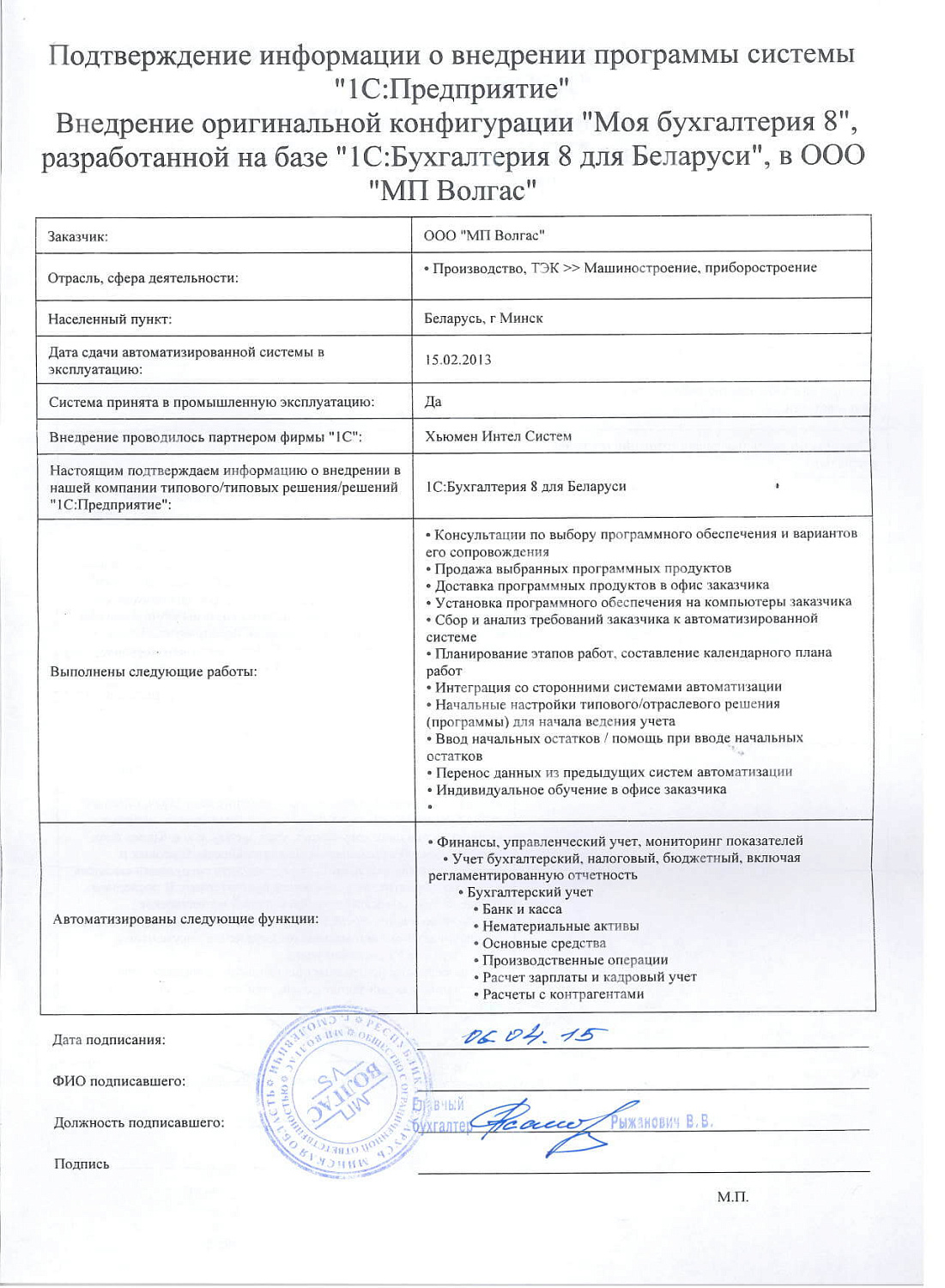 Отзыв ООО «