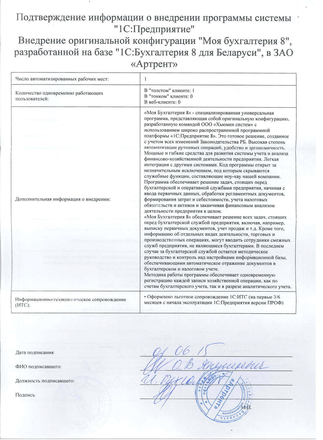 ЗАО «Артрент»